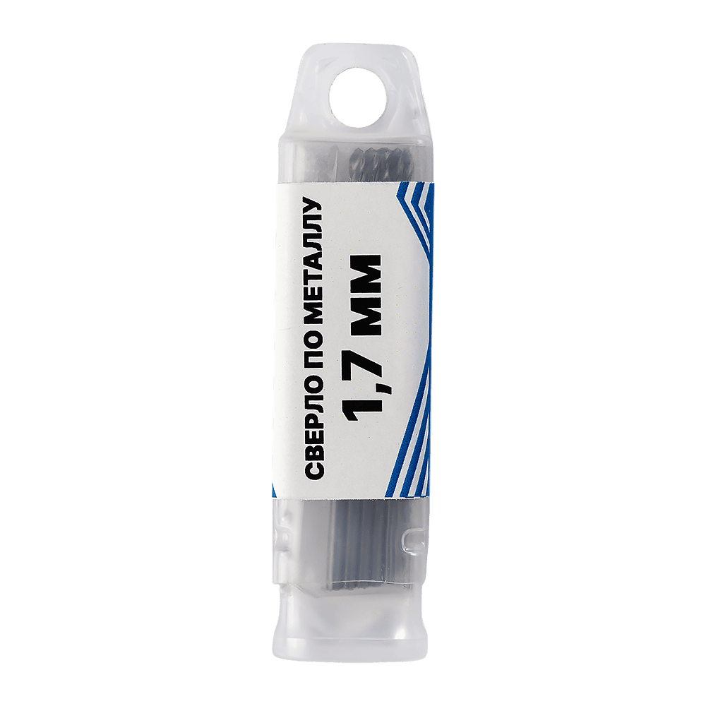 Сверло по металлу с цилиндрическим хвостовиком 1,7мм (10шт) VERTA