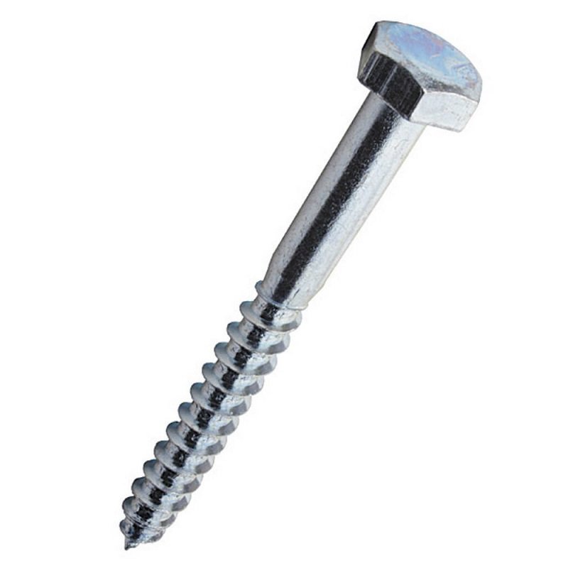 Шуруп с шестигранной головкой для лаг и реек 10х100мм DIN 571