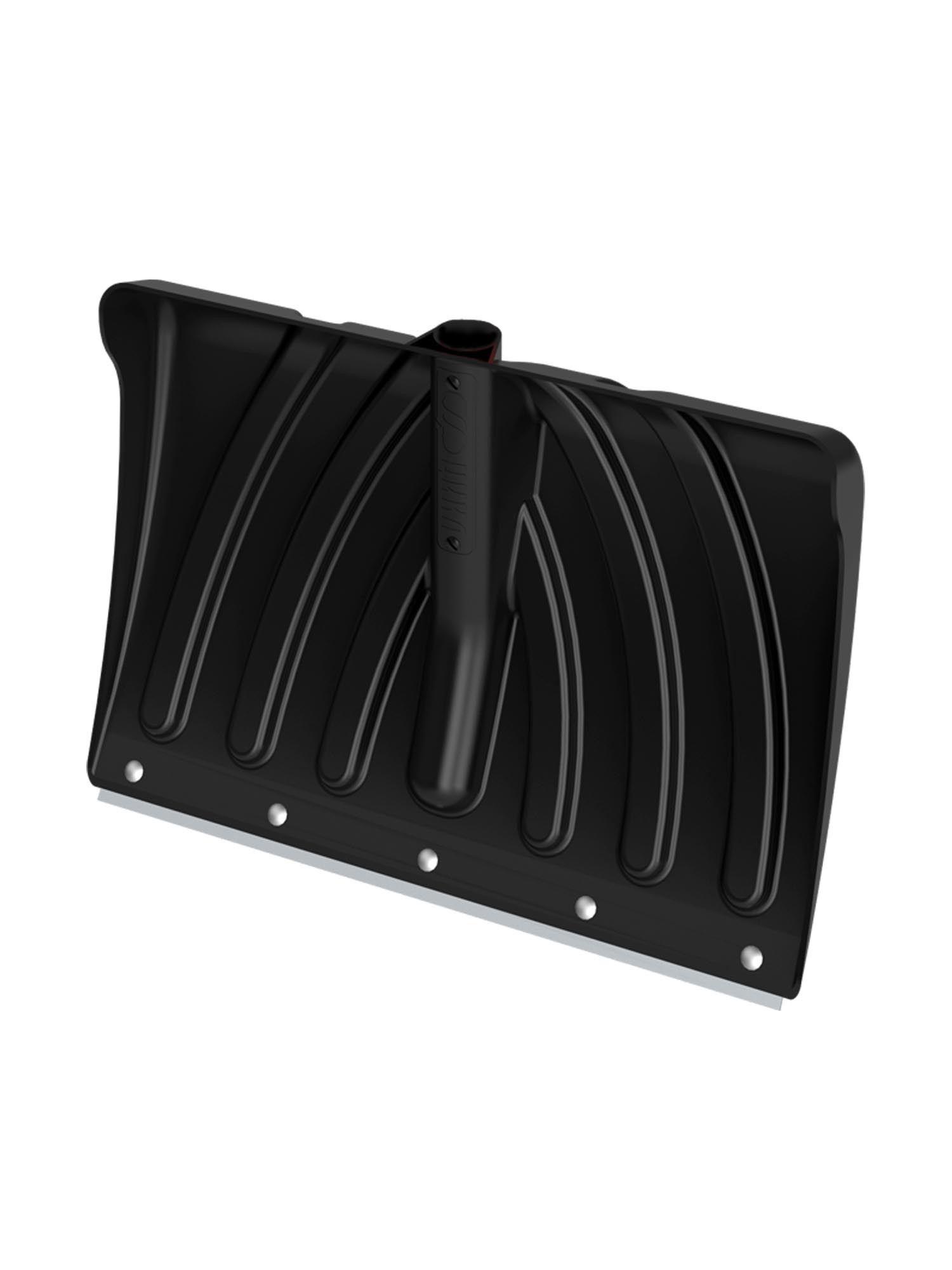 Лопата снеговая 465х340мм пластмасса с алюминиевой планкой, под черенок d=32мм "КРЕПЫШ"